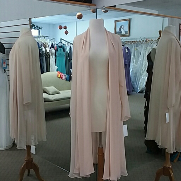 blush chiffon jacket